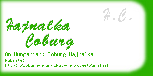 hajnalka coburg business card